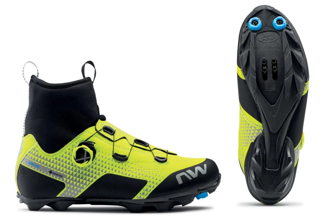 Northwave Celsius XC Arctic kerékpáros téli cipő, SPD, neon sárga, 40-es