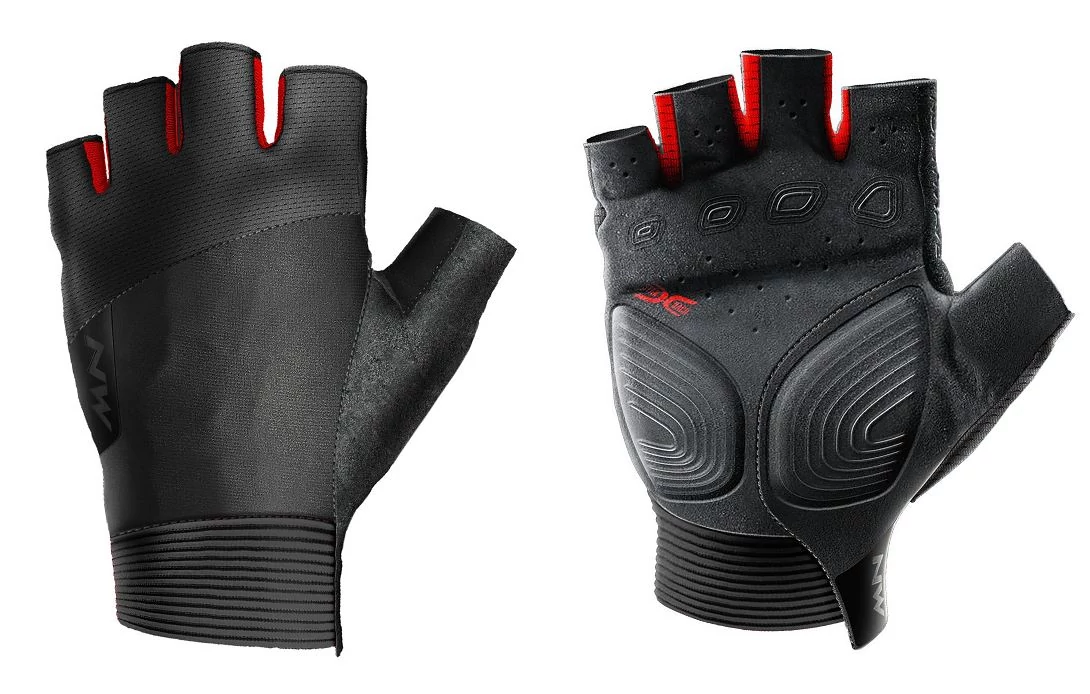 Northwave Extreme rövid ujjú kesztyű, fekete-piros, XL-es méret