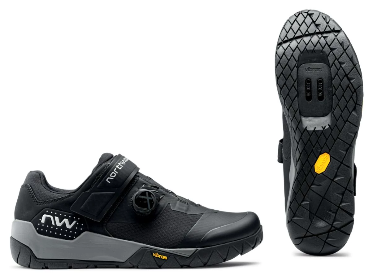 Northwave MTB All Terrain Overland Plus kerékpáros SPD cipő, fekete, 42-es