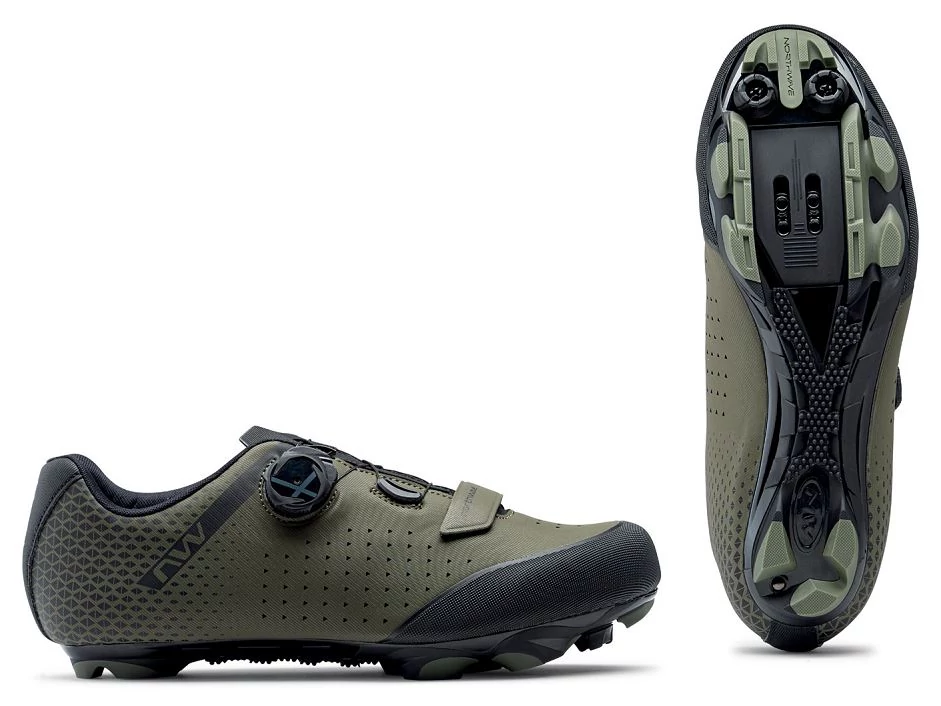 Northwave MTB Origin Plus 2 kerékpáros SPD cipő, sötétzöld, 40-es