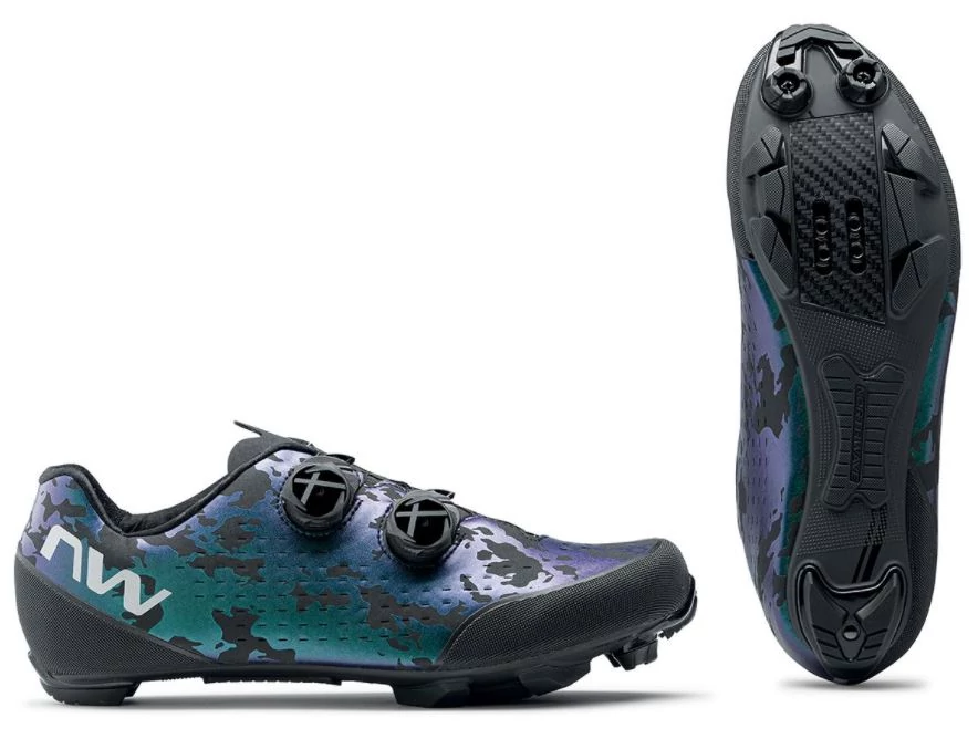 Northwave MTB Rebel 3 kerékpáros SPD cipő, fekete-színváltós, 47-es