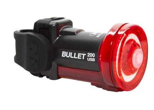 Niterider Bullet 200 USB-ről tölthető hátsó lámpa, 200 lumen, fekete