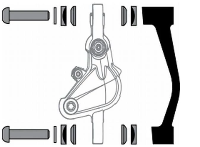 Avid tárcsafék adapter hátsó PM-PM170