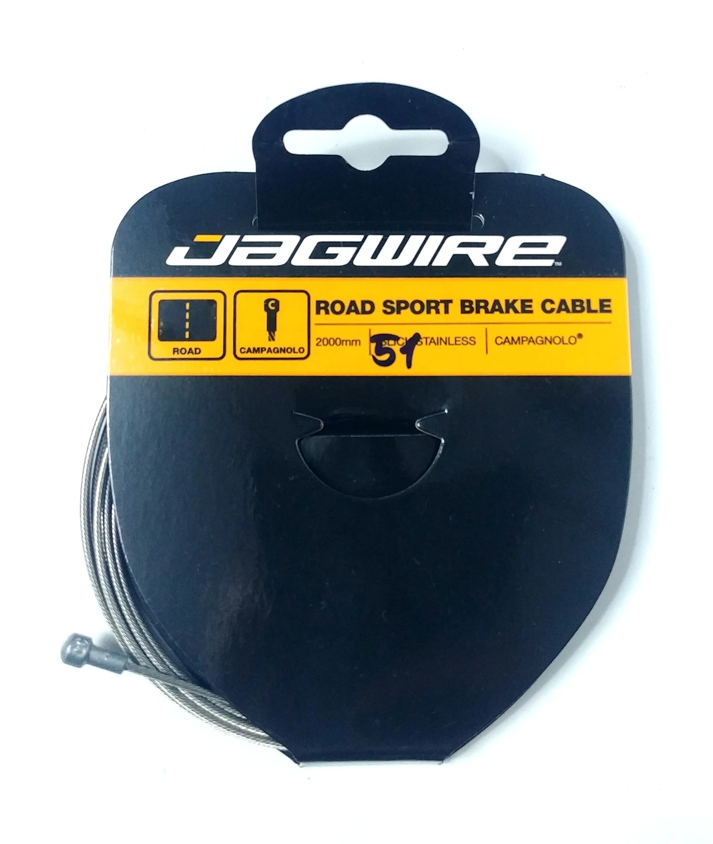 Jagwire 93SS2000 Campagnolo fékbowden-szál, rozsdamentes, köszörült, 2000 x 1,5 mm