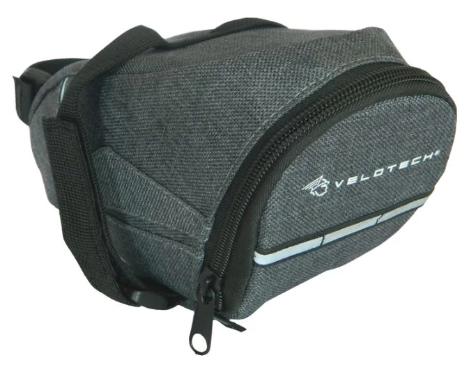 Velotech Grey S nyeregtáska, 0,75L, szürke
