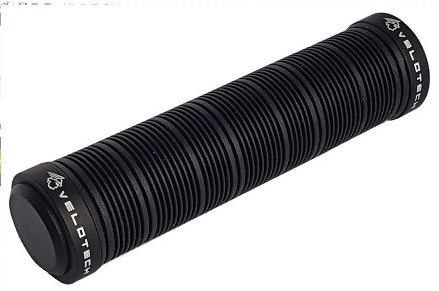 Velotech 2 bilincses gumi markolat, 130 mm, fekete, fekete bilinccsel
