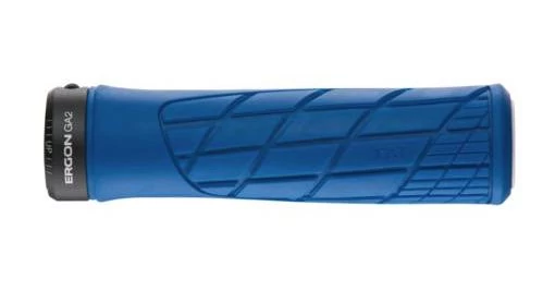 Ergon GA2 Fat 2020 ergonómikus bilincses MTB markolat, 130 mm, kék, fekete bilinccsel