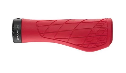 Ergon GA3 S ergonómikus bilincses MTB markolat, 130 mm, piros, fekete bilinccsel
