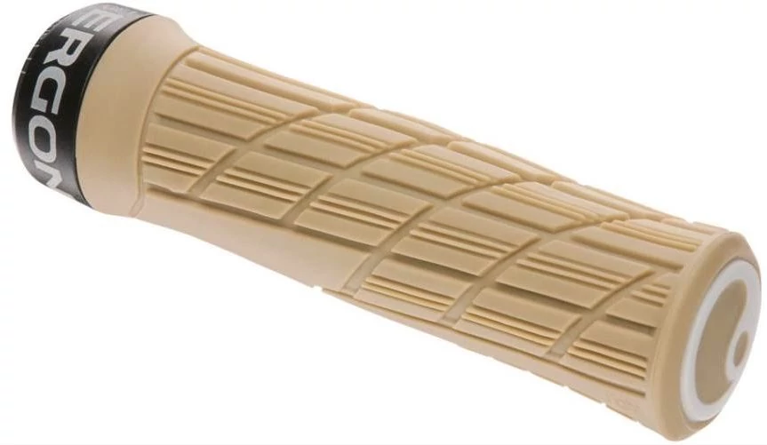 Ergon GE1 Evo ergonómikus bilincses MTB markolat, 135 mm, bézs, fekete bilinccsel