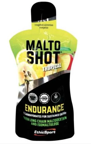 EthicSport MaltoShot Endurance zselé (gél), 50ml, trópusi ízű