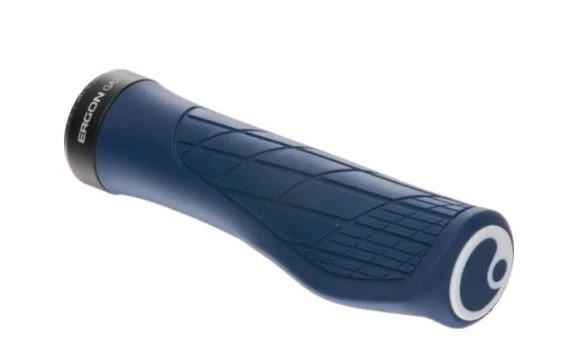 Ergon GA3 L ergonómikus bilincses MTB markolat, 130 mm, sötétkék, fekete bilinccsel