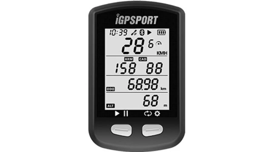 iGPSPORT iGS10S GPS-es kerékpár komputer, Bluetooth, ANT+, fekete