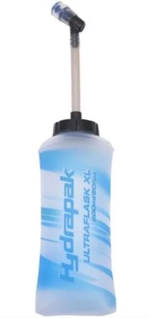 USWE Ultrafask ivótasak (softflask), ivócsővel, 0,6L, átlátszó-kék