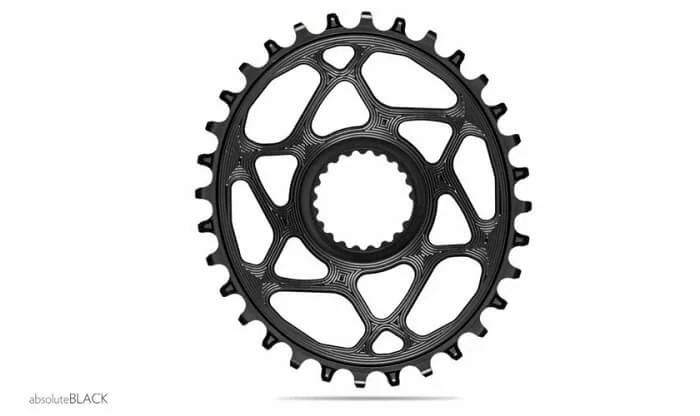 Absolute Black MTB OVAL első lánckerék 30T, Shimano XT-XTR DM, 1x9-12s, narrow-wide, alumínium, fekete