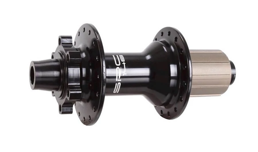 Sunringlé SRC hátsó kerékagy, 32H, tárcsafékes (6 csavaros), átütőtengelyes BOOST (12x148 mm), Shimano, fekete
