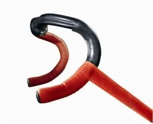 Brooks Leather országúti kormánybetekerő (bandázs), bőr, piros