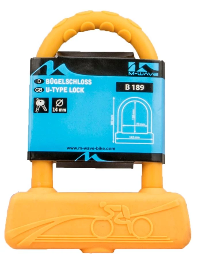 M-Wave B189 U-Lakat 128x70x14 mm, narancs