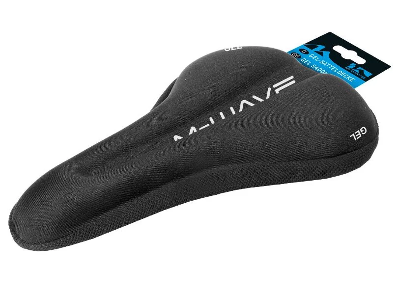 M-Wave Anatomic Gel zselés nyereghuzat, M-es, 280 x 172 mm, fekete