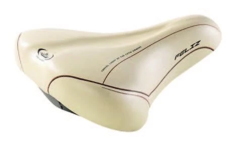 Monte Grappa 1610 Feliz városi komfort nyereg, 260x210 mm, 380g, krém