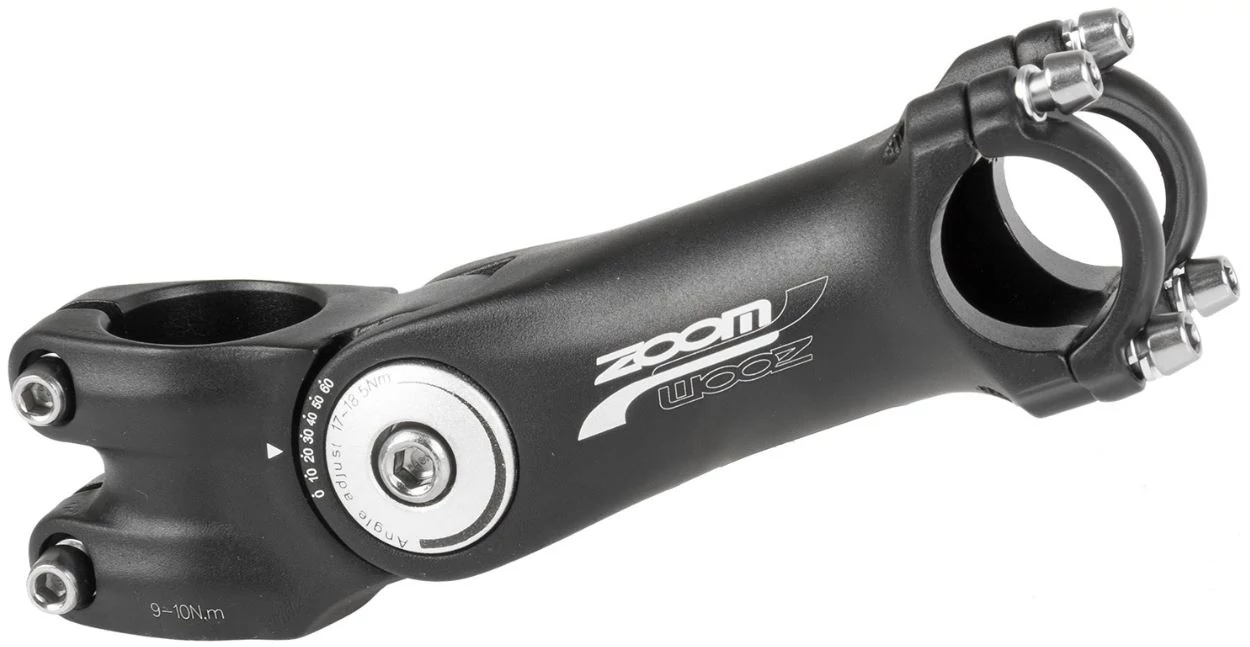 Zoom állítható A-Head kormányszár (stucni) 25,4 x 125 mm, 0-60 fok, alumínium, fekete