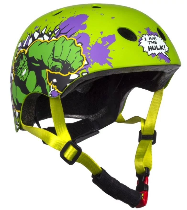 Csepel Disney Hulk gyerek bukósisak, M-es (54-58 cm), zöld