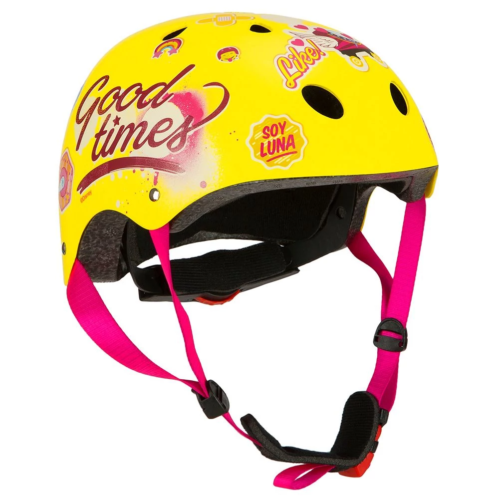 Csepel Disney Soy Luna gyerek bukósisak, M-es (54-58 cm), sárga