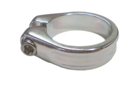 Csepel SC-50 csavaros nyeregcső bilincs, 28,6 mm, ezüst színű