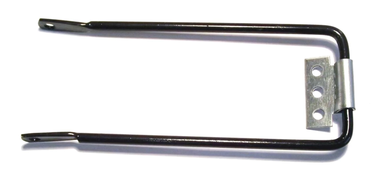 Csomagtartó rögzítő kengyel, U-alakú, 180 mm, fekete, 1 db
