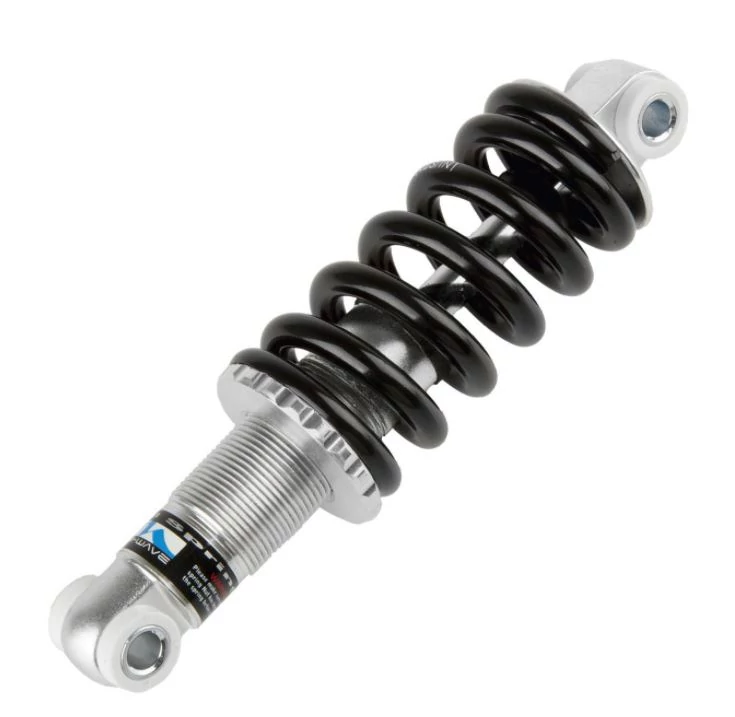 M-Wave rugóstag, 165/34 mm, fekete-ezüst
