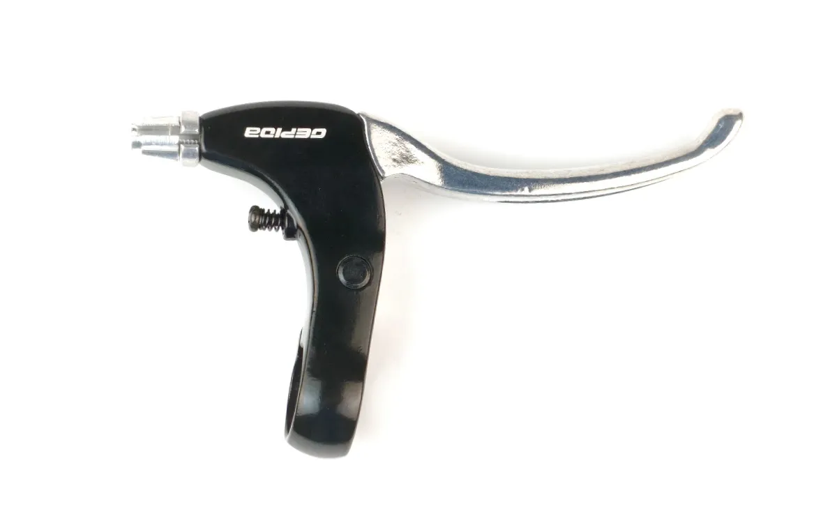 Promax LM-48 alu V-fékkar szett (bal és jobb), Gepida felirattal, fekete-ezüst, OEM kiszerelés