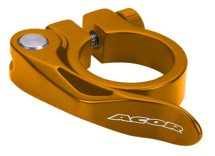 Acor AQR21209 gyorszáras nyeregcső bilincs, 34,9 mm, arany színű