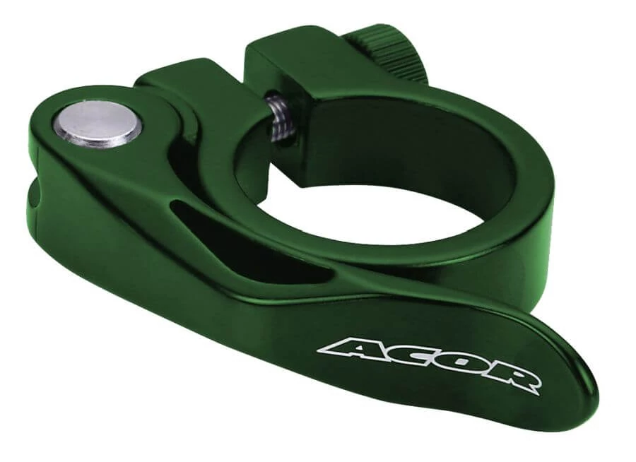 Acor AQR21209 gyorszáras nyeregcső bilincs, 34,9 mm, zöld