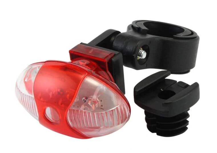 Acor ALT21002 hátsó lámpa nyeregcsőre, 5 LED, 4 funkció