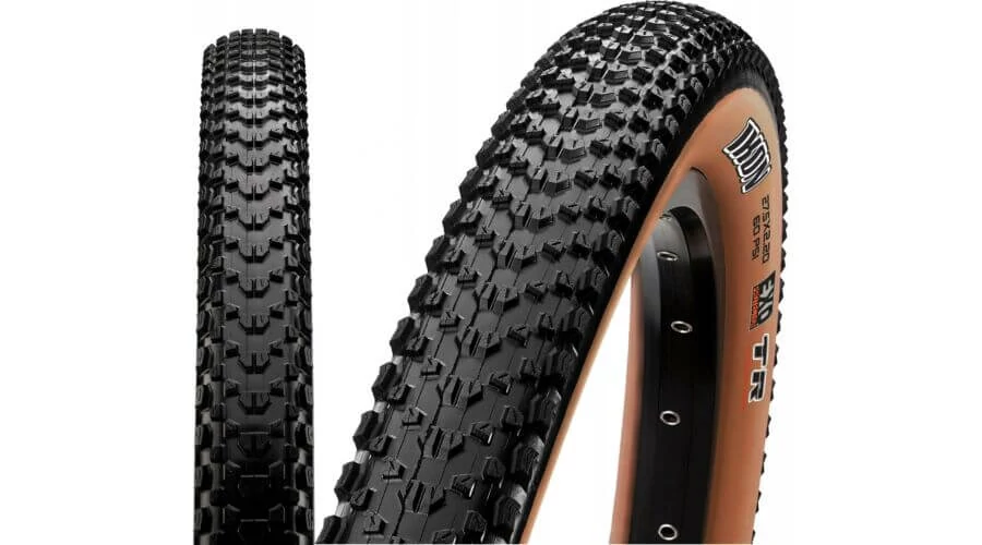 Maxxis Ikon 26X2.2 (57-559) MTB külső defektvédelemmel (EXO), TL-Ready, Tanwall, kevlárperemes, 640g, barna oldalfallal