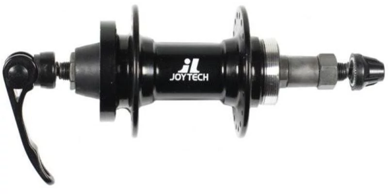 Joytech D242DSE hátsó kerékagy, 36H, menetes racsnihoz, tárcsafékes, gyorszáras, fekete