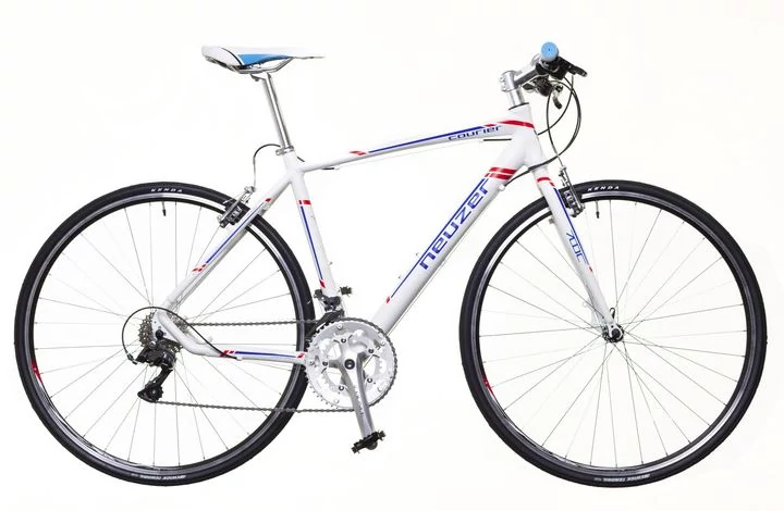Neuzer Courier DT 2018 férfi 28-as krossz kerékpár, alumínium, 16s, 46 cm, fehér-kék-piros