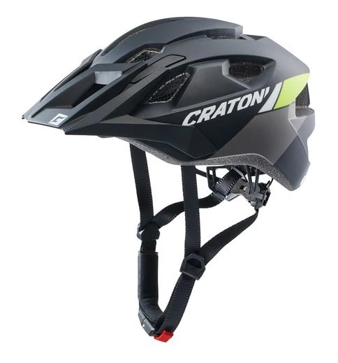 Cratoni AllRide MTB bukósisak, unisize (53-59 cm), matt fekete-neon lime