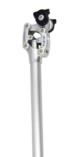 Suntour NCX2 Hard rugós nyeregcső, 27,2 x 350 mm, ezüst színű