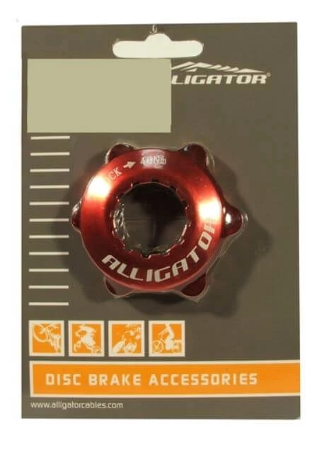 Alligator CenterLock adapter, piros