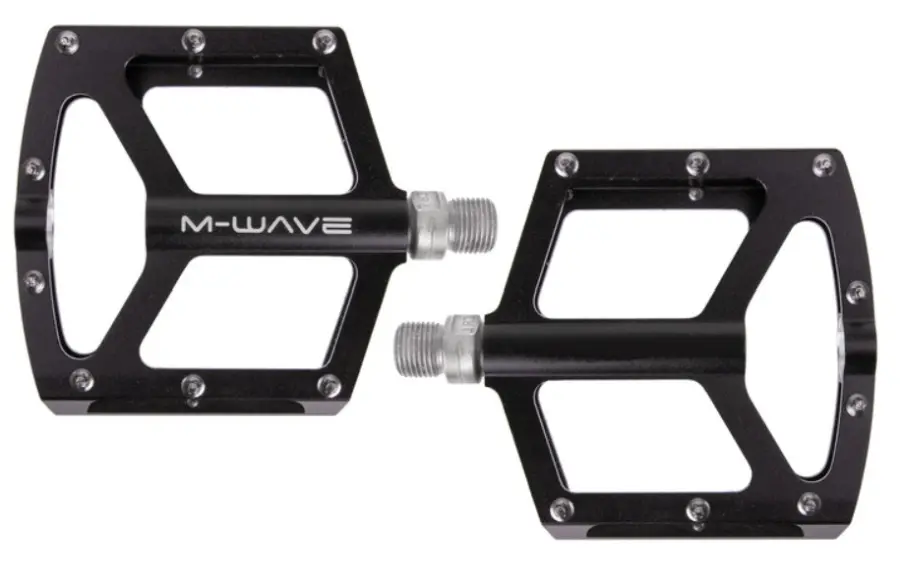 M-wave Freeride platform pedál, ipari csapágyas, cserélhető tüskékkel, fekete