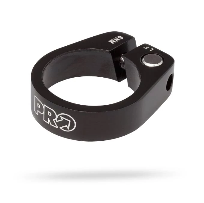 Pro Alloy nyeregcső bilincs csavaros, 28,6 mm, alumínium, fekete