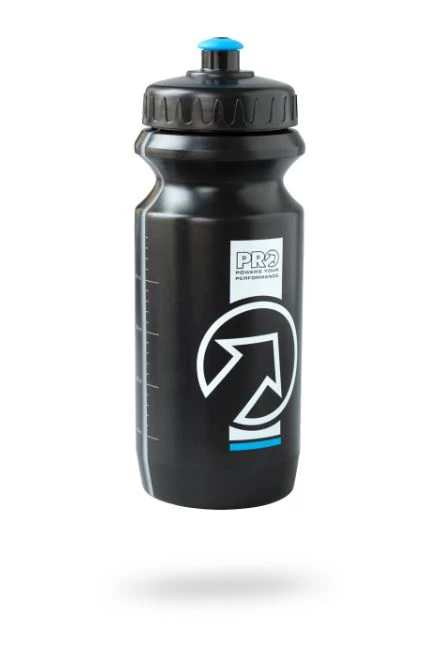 PRO műanyag kulacs, 600 ml, csavaros, fekete