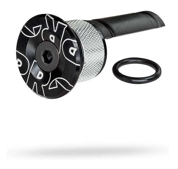 Pro Tharsis 1 1/8 colos a-head kupak, DI2 akkumulátor tartóval, alumínium, fekete