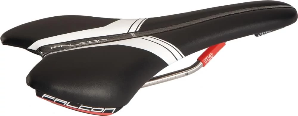 PRO Falcon TI férfi sport nyereg, 142 mm, fekete-fehér