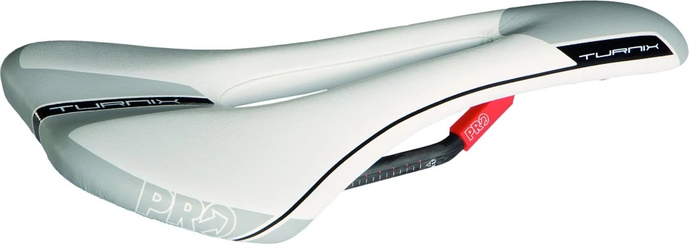 PRO Turnix AF Carbon férfi sport nyereg, anatómikus, 132 mm, fehér