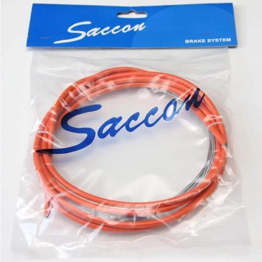 Saccon fékbowden szett (bowdenház és bowdenszál), 2 méter, narancs