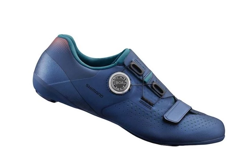 Shimano SH-RC500 országúti kerékpáros cipő, SPD-SL, sötétkék, 38-as