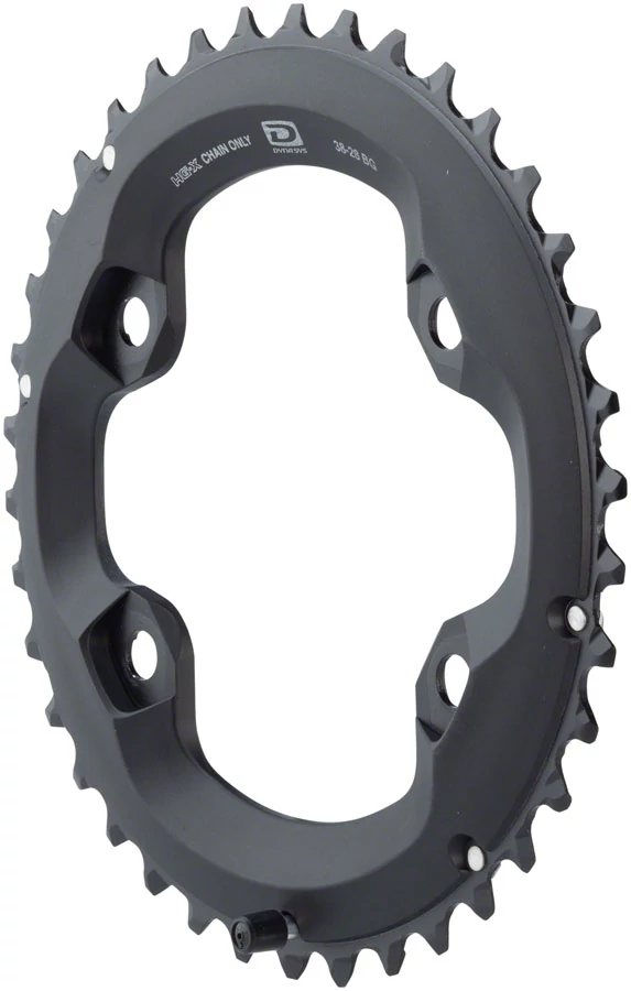 Shimano Deore FC-M6000 MTB első lánckerék, 34T, 96 mm, 2x10s, alu, fekete