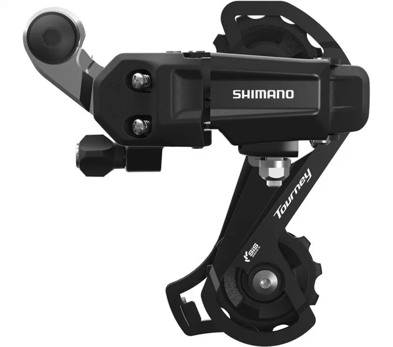 Shimano Tourney RD-TY200 hátsó váltó, 6-7s, csavaros rögzítésű, közepes kanalas, fekete, OEM kiszerelés