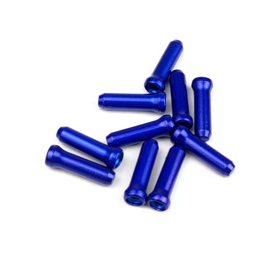 Spyral 2 mm-es alumínium bowdenvég kupak 10 db, kék